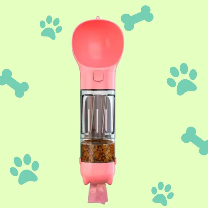 BOTELLA DE AGUA PARA MASCOTA 4 EN 1