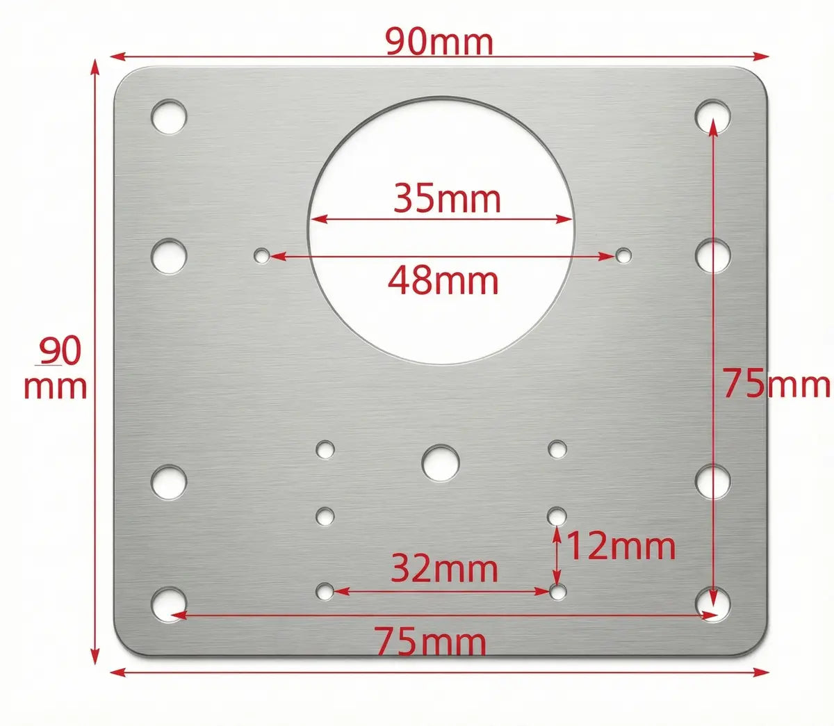 Kit de 4 Placas Reparadoras de Bisagras