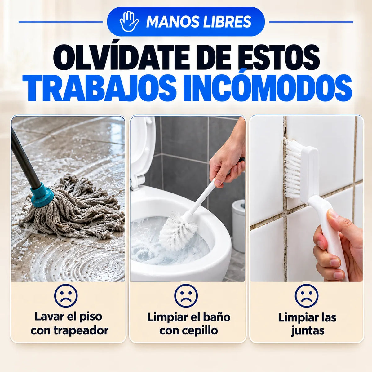 AquaClean Pro™ - Una solución práctica para tu higiene personal y la limpieza del baño.