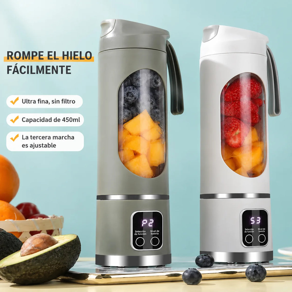 Vaso Licuadora Portatil Recargable Usb