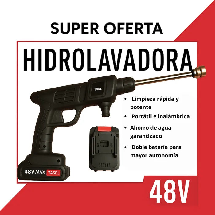 HidroWash Pro™ – Alta Presión, Doble Batería, Máxima Potencia
