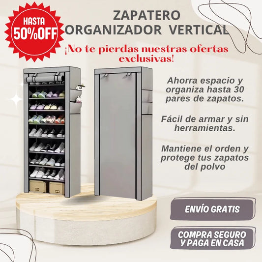 ORGANIZADOR DE ZAPATOS VERTICAL 9 NIVELES