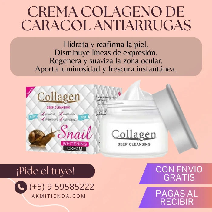 CREMA FACIAL COLAGENO DE CARACOL