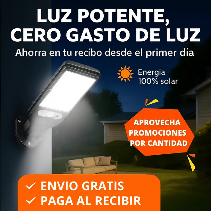 LuzPro™ Solar – Ilumina y protege tu hogar sin gastar de energía de mas