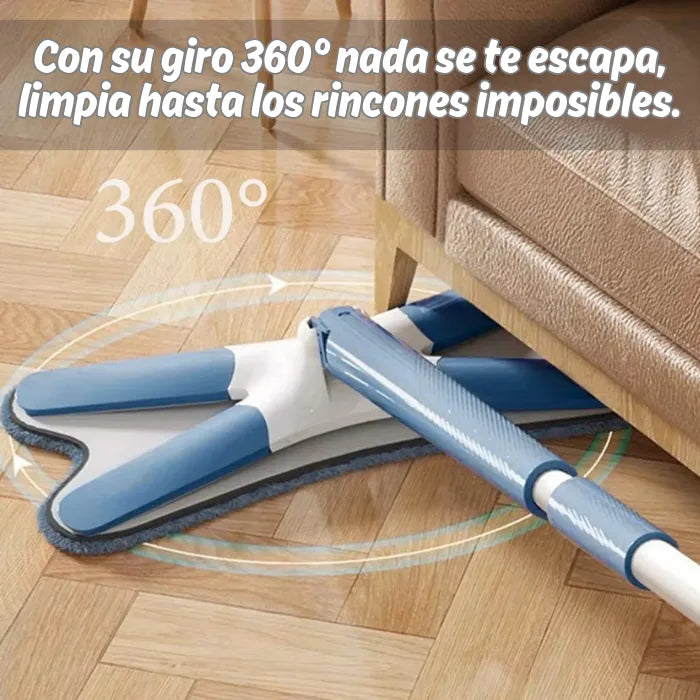 SUPER MOP - CON EXPRIMIDOR Y GIRO 360°