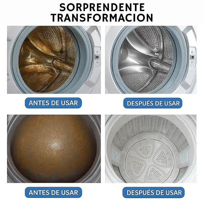 Pastillas limpiadoras y eliminadoras de olores para lavadoras