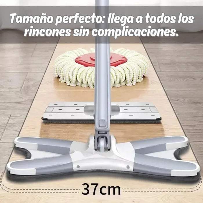 SUPER MOP - CON EXPRIMIDOR Y GIRO 360°