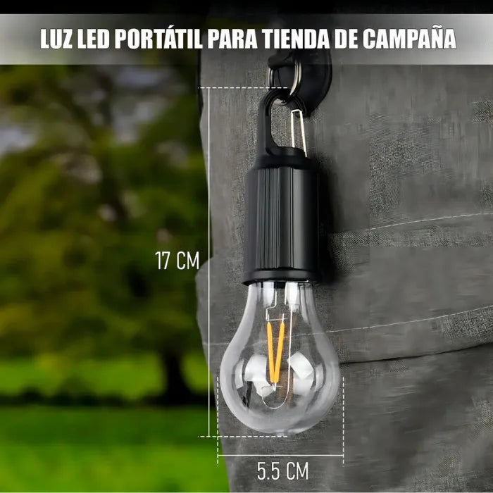 AMPOLLETA SOLAR RECARGABLE USB EMERGENCIA