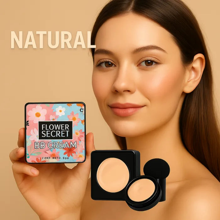 FLOWER SECRET BB CREAM HIDRADANTE CON ACABADO NATURAL Y LARGA DURACION