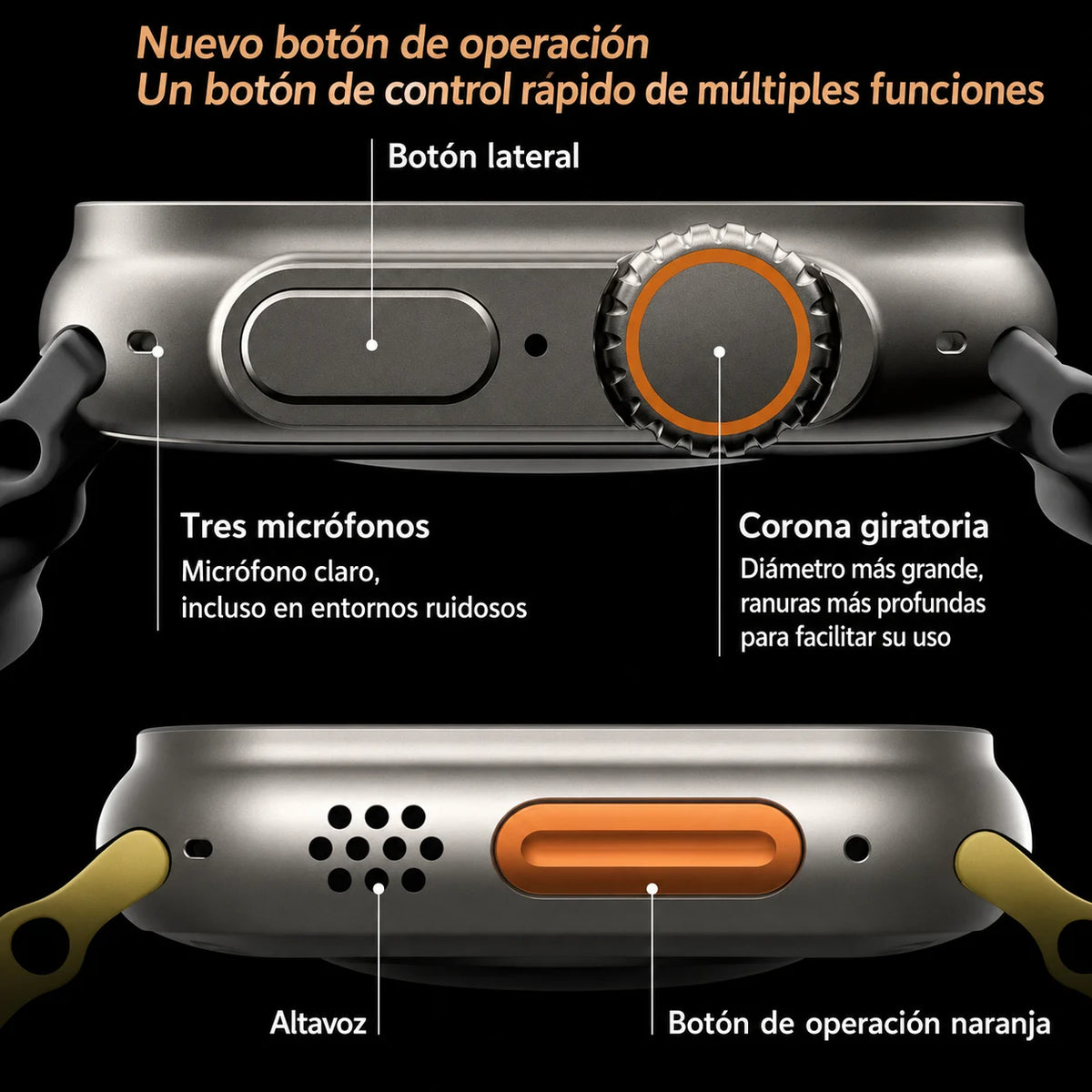 Smart Watch T900 Ultra 2™ - Mantente conectado sin sacar el celular de tu bolsillo.