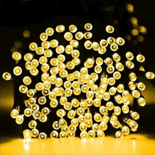 Guirnalda Solar Navideña LED 20 Metros -  Ilumina tu hogar esta Navidad y crea un ambiente cálido y acogedor, sin necesidad de enchufes