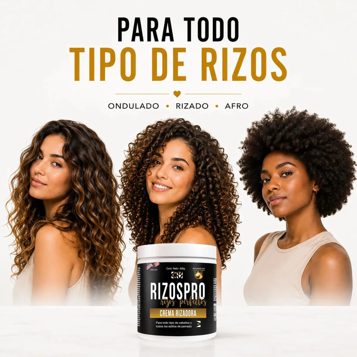 Rizos Pro™- Rizos más definidos y menos frizz, con hidratación y suavidad para lucir su forma natural.