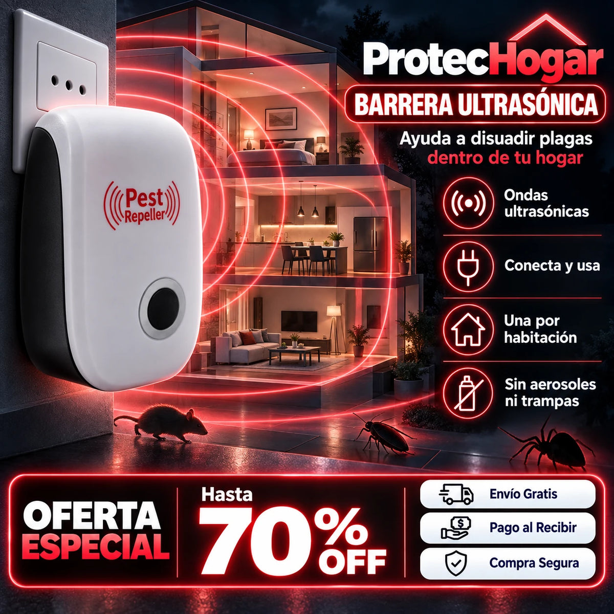 ProtecHogar Control Ultrasónico